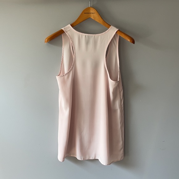 ASOS light pink racer back silky sleeveless top 4 - Picture 3 of 4